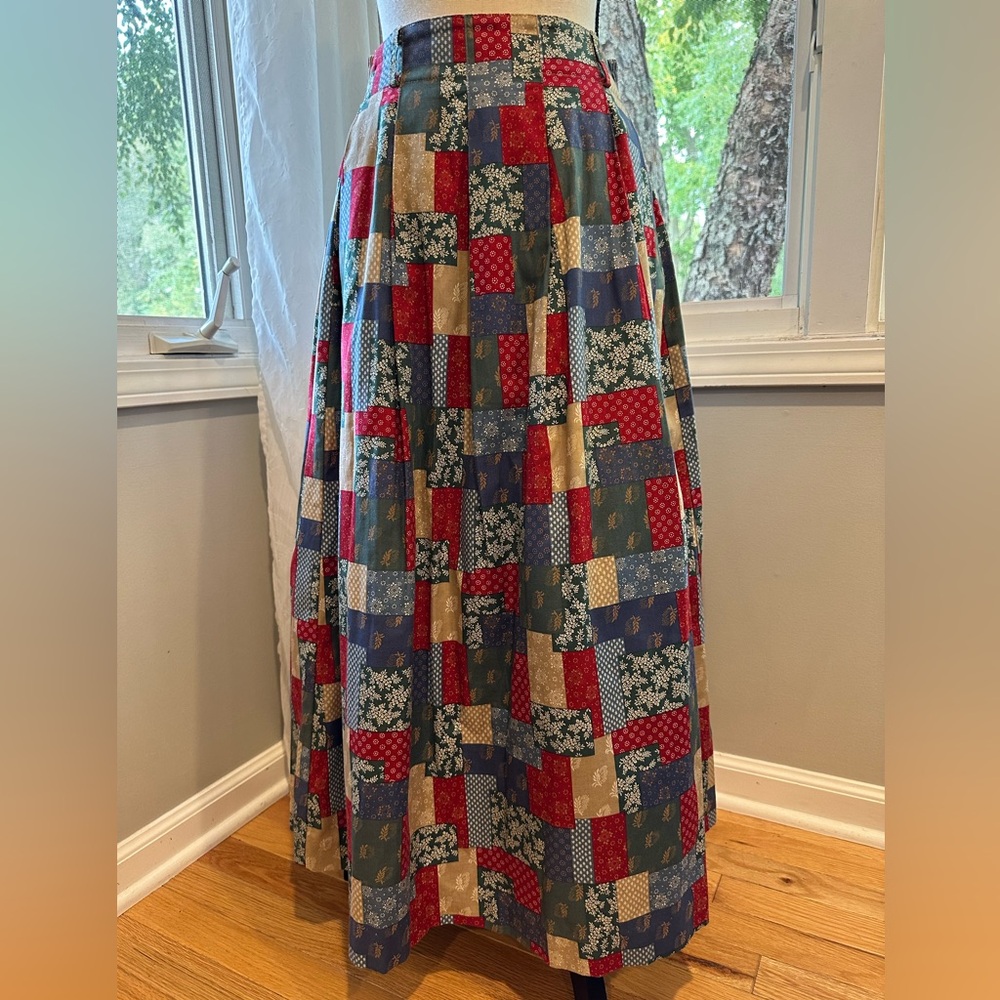 Vintage 90’s Bushwacker ditsy floral Patchwork Skirt - Picture 3 of 5